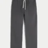 Pantalones holgados de mezcla de lino