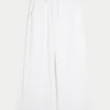 Pantalones holgados de seersucker