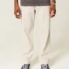 Pantalones holgados de seersucker