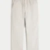 Pantalones holgados de seersucker