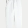 Pantalones holgados de seersucker