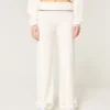 Pantalones rectos con cintura cruzada y tejido de punto de Gilly Hicks