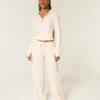 Pantalones rectos de encaje waffle de Gilly Hicks
