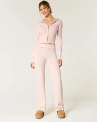 Pantalones rectos de punto de Gilly Hicks