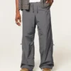 Pantalones superanchos de nailon