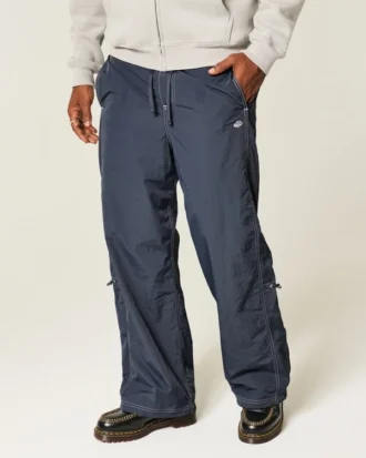 Pantalones superanchos de nailon