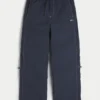 Pantalones superanchos de nailon