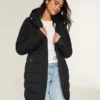 Parka acolchada con forro de piel sintética