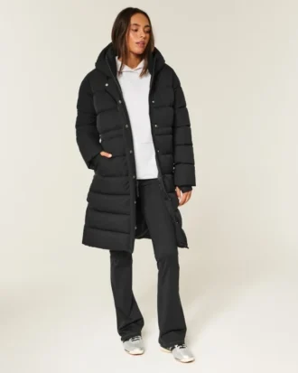 Parka acolchada larga
