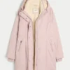 Parka con forro de piel sintética