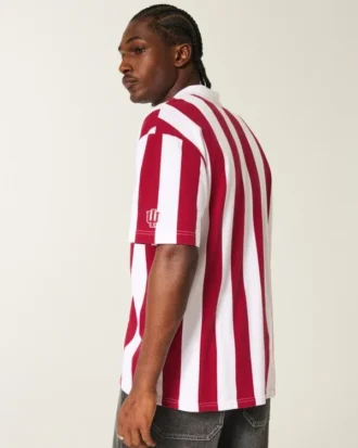 Polo con estampado cuadrado de los Indiana University Hoosiers.