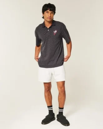 Polo con estampado de los Buckeyes de la Universidad Estatal de Ohio