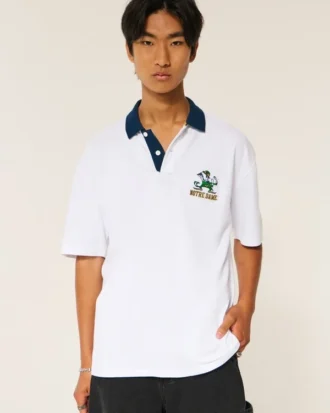 Polo con estampado de los Fighting Irish de la Universidad de Notre Dame