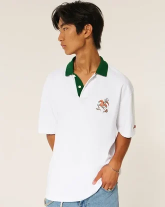 Polo con gráfico de los Miami Hurricanes de la Universidad de Miami