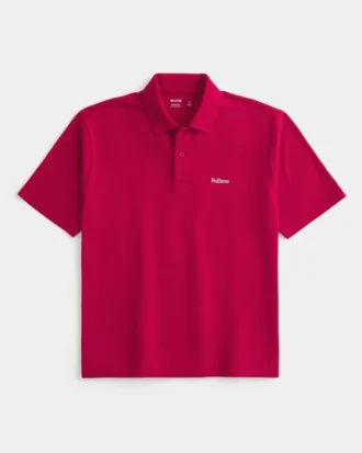 Polo con logotipo relajado