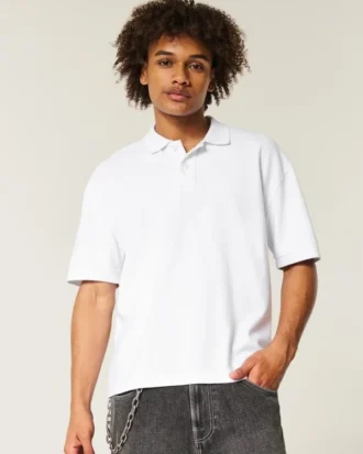 Polo corto cuadrado