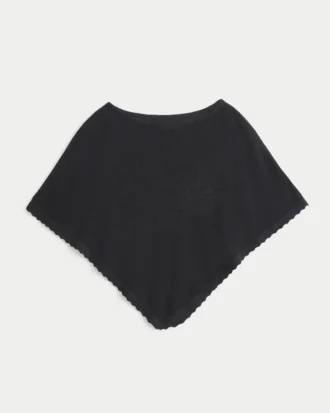 Poncho floral fácil