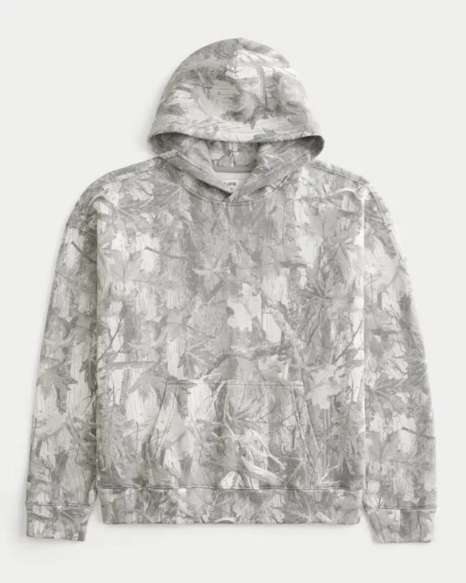 Sudadera con capucha Boxy Camo
