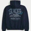 Sudadera con capucha Boxy Glacier Montana Graphic