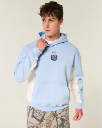 Sudadera con capucha con gráfico de la Asociación Argentina de Fútbol