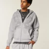 Sudadera con capucha, cremallera y estampado de dos serpientes