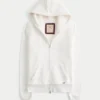 Sudadera con capucha, cremallera y logo gráfico, con forro de sherpa, de la colección Holiday Vault