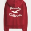Sudadera con capucha, cremallera y logo gráfico, con forro de sherpa, de la colección Holiday Vault