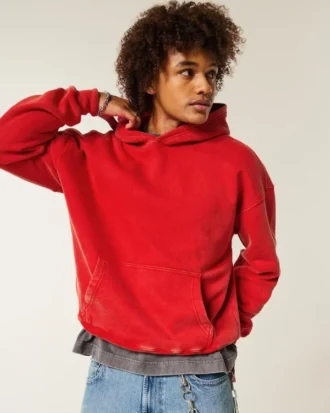 Sudadera con capucha cuadrada