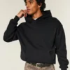 Sudadera con capucha cuadrada