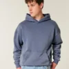 Sudadera con capucha cuadrada