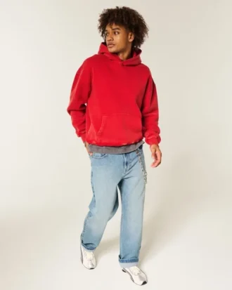 Sudadera con capucha cuadrada