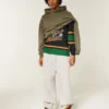 Sudadera con capucha cuadrada