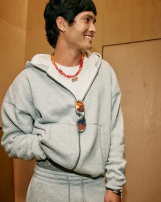 Sudadera con capucha, forro térmico y cremallera