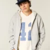 Sudadera con capucha, forro térmico y cremallera