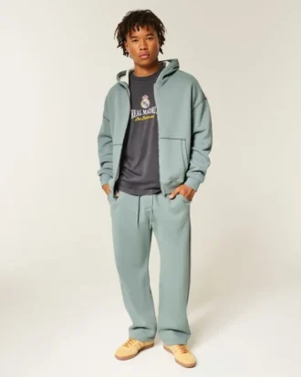 Sudadera con capucha, forro térmico y cremallera