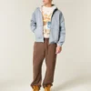 Sudadera con capucha, forro térmico y cremallera