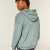 Sudadera con capucha, forro térmico y cremallera