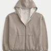 Sudadera con capucha, forro térmico y cremallera