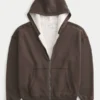 Sudadera con capucha, forro térmico y cremallera Sudadera con capucha, forro térmico y cremallera