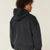 Sudadera con capucha holgada con tachuelas y estampado de Nueva York