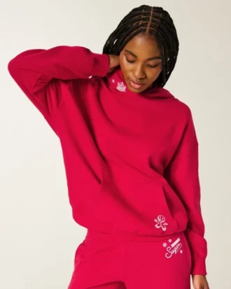 Sudadera con capucha oversize con estampado brillante y gráfico Sugar