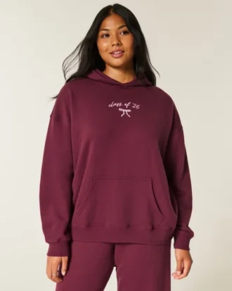 Sudadera con capucha oversize con gráfico «Class of ’26»