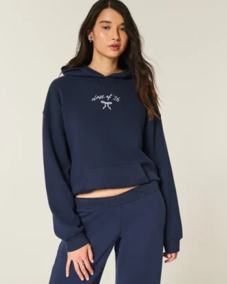 Sudadera con capucha oversize con gráfico «Class of ’26»
