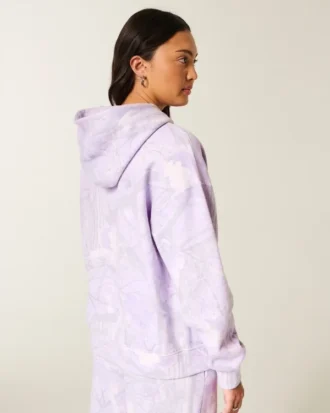 Sudadera con capucha oversize de camuflaje