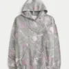 Sudadera con capucha oversize de camuflaje