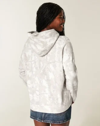 Sudadera con capucha oversize Senior Graphic Camo