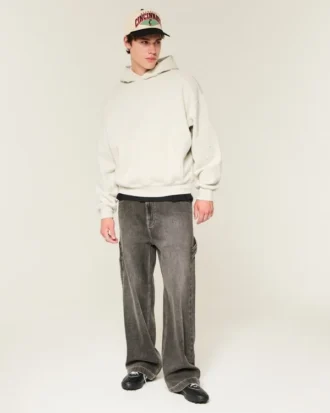 Sudadera con capucha y apliques Baggy Cinch Star