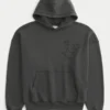Sudadera con capucha y apliques Baggy Cinch Star