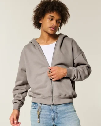 Sudadera con capucha y cremallera