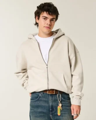 Sudadera con capucha y cremallera